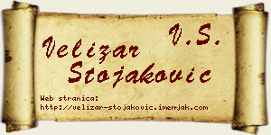 Velizar Stojaković vizit kartica